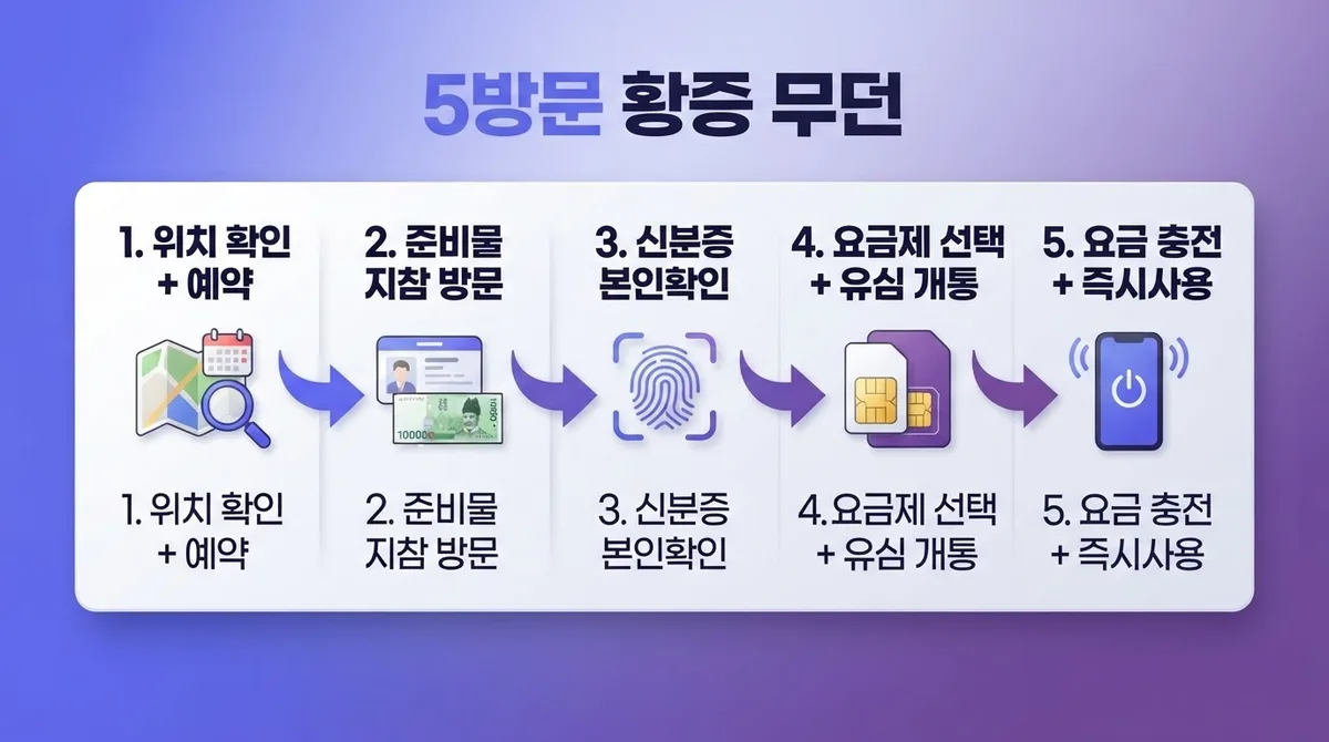 김해선불폰 방문개통센터 위치 및 인증서 없이 개통방법