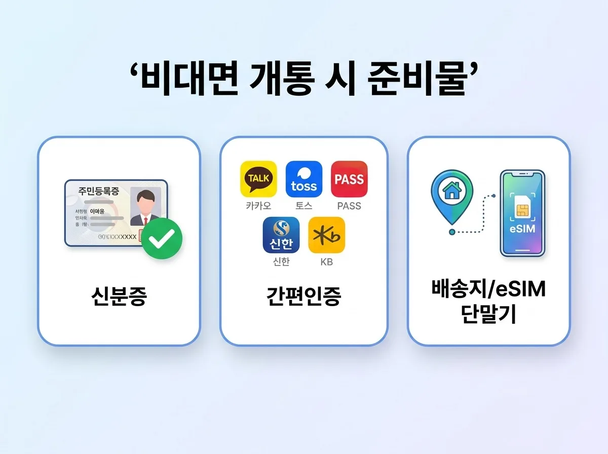 비대면으로 알뜰폰 개통 가능한지, 집에서 신청하는 전체 절차 안내