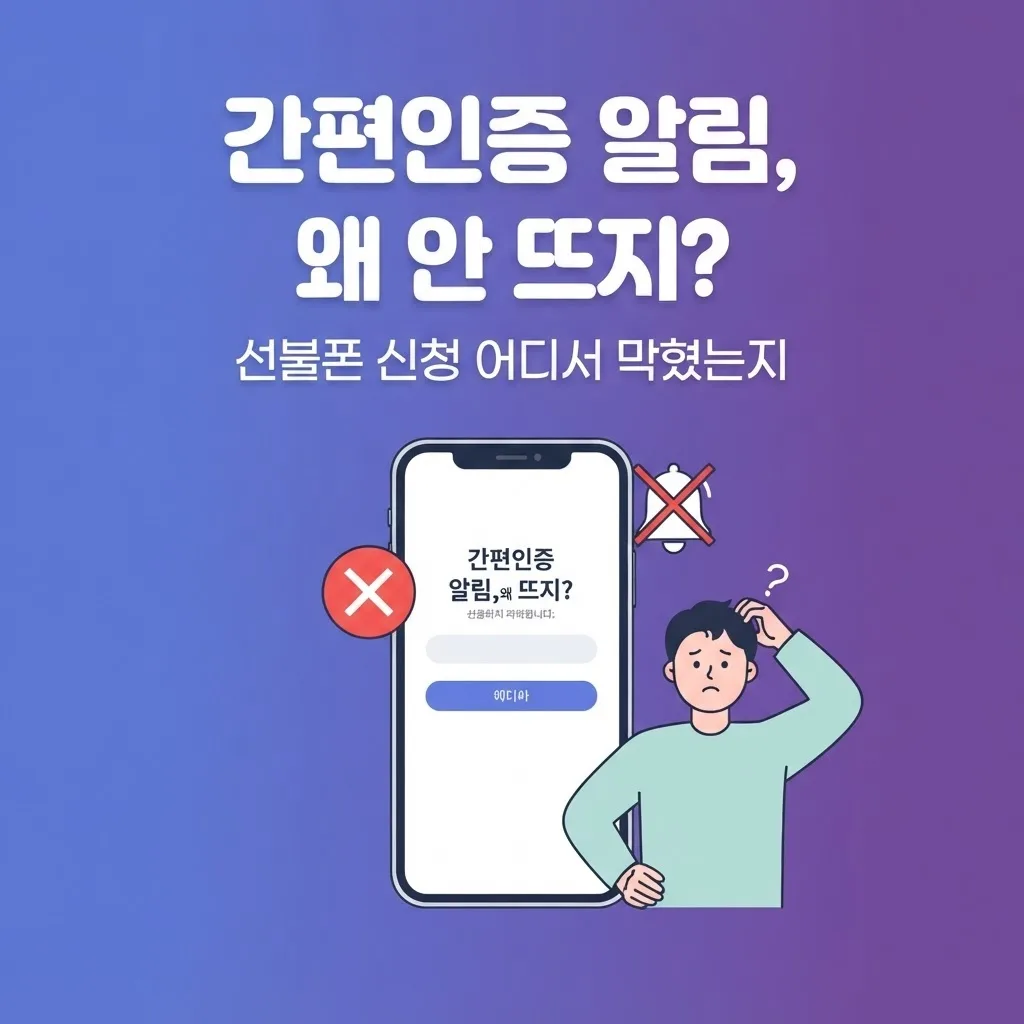 선불폰 신청 방법, 간편인증 안 되길래 당황했던 썰