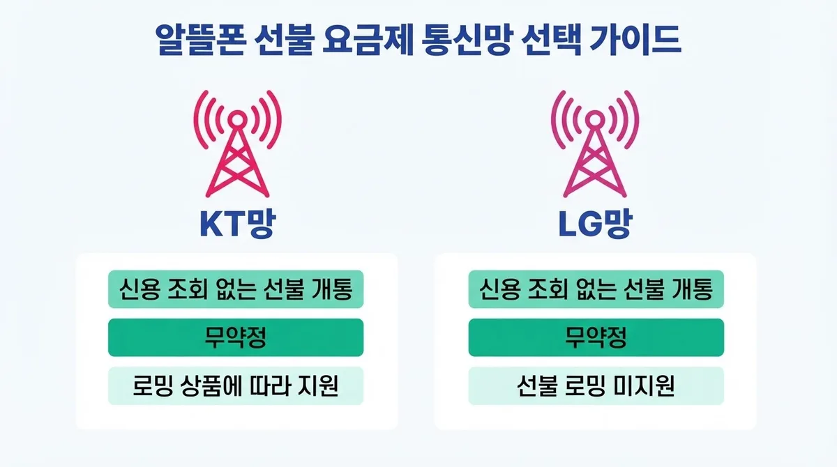무약정 알뜰폰 개통 요즘 KT망·LG망 요금제 비교하면 좋은 이유