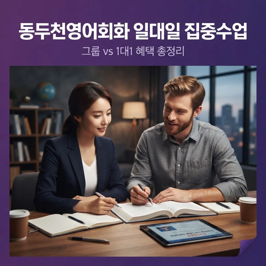 동두천영어회화 요즘 뜨는 일대일 집중수업, 혜택 총정리