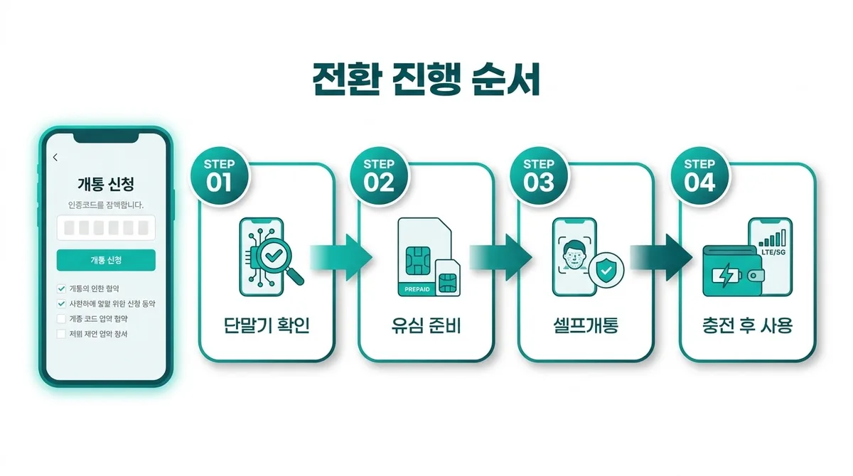 직권해지폰으로 선불폰 사용 밥법