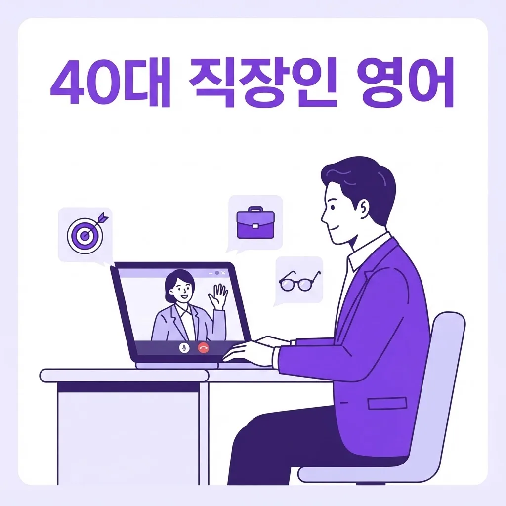 화상영어회화 40대 직장인, 저도 늦지 않았더라구요