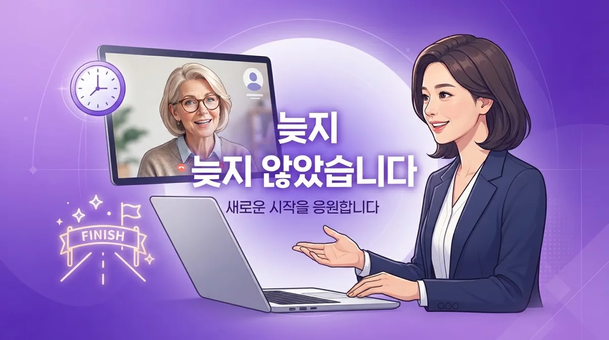 화상영어회화 40대 직장인, 저도 늦지 않았더라구요