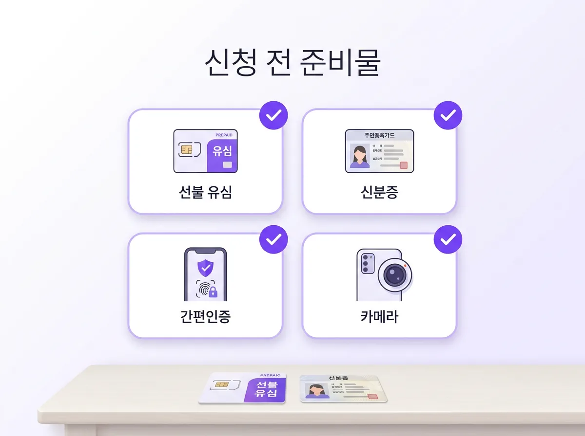 선불 유심 비대면개통 신청방법