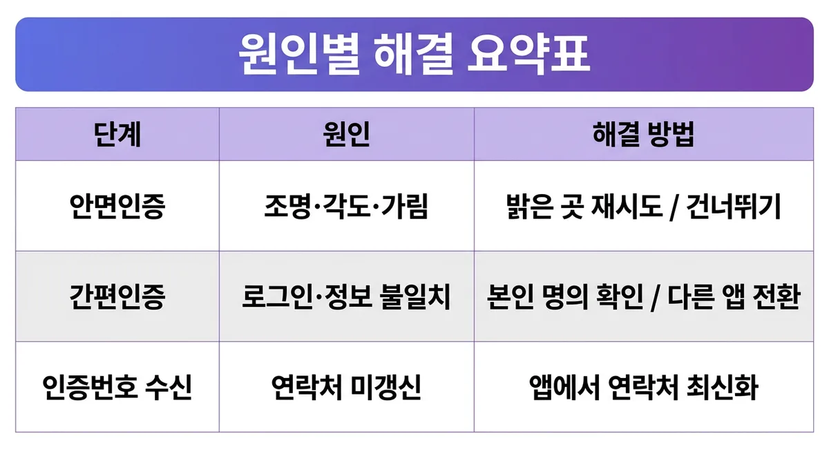 셀프개통 본인인증 실패 시 해결 방법