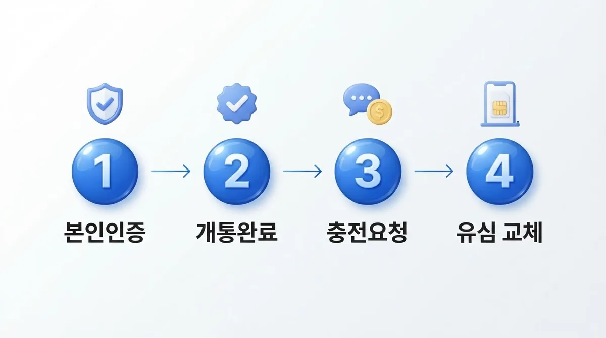 발신정지 걸린 폰 그대로 두고 선불유심만 바꿔 끼우는 순서