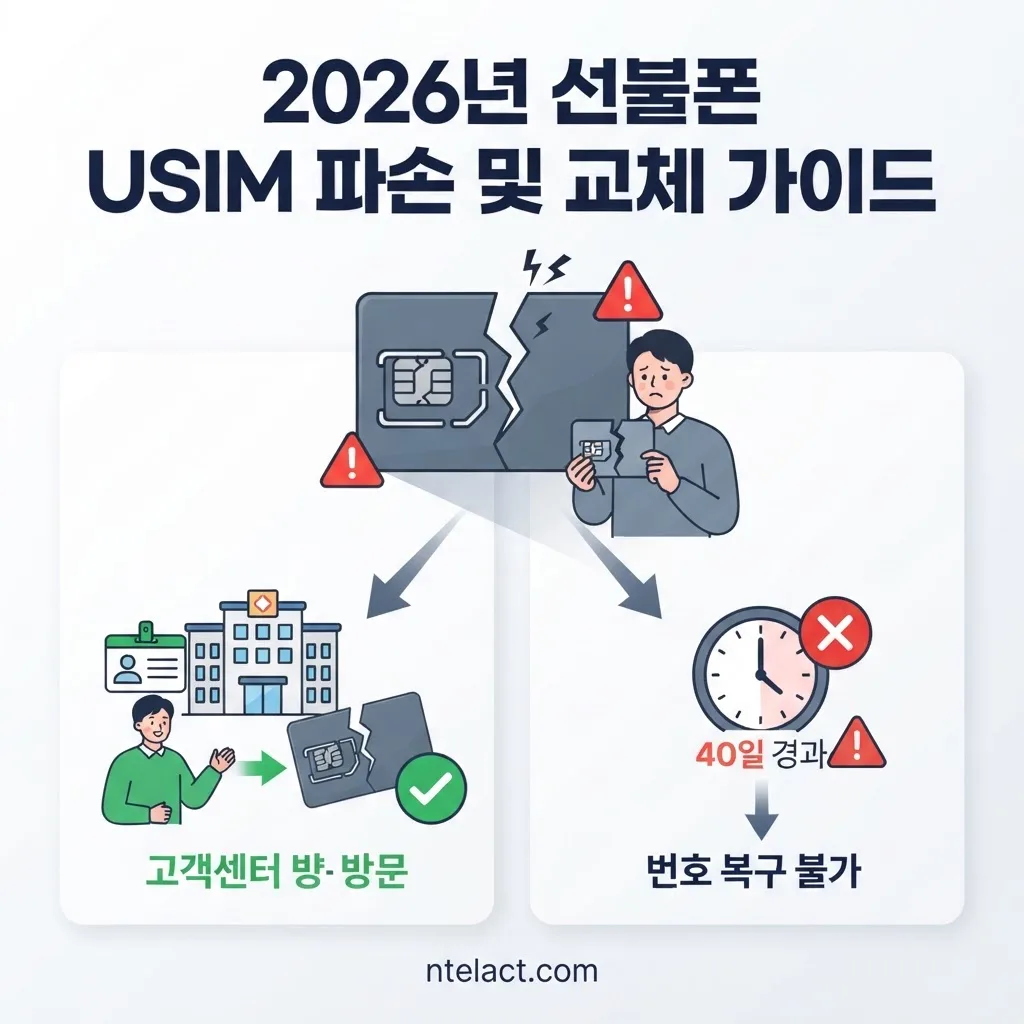 선불폰 유심 파손시 재발급 방법과 비용