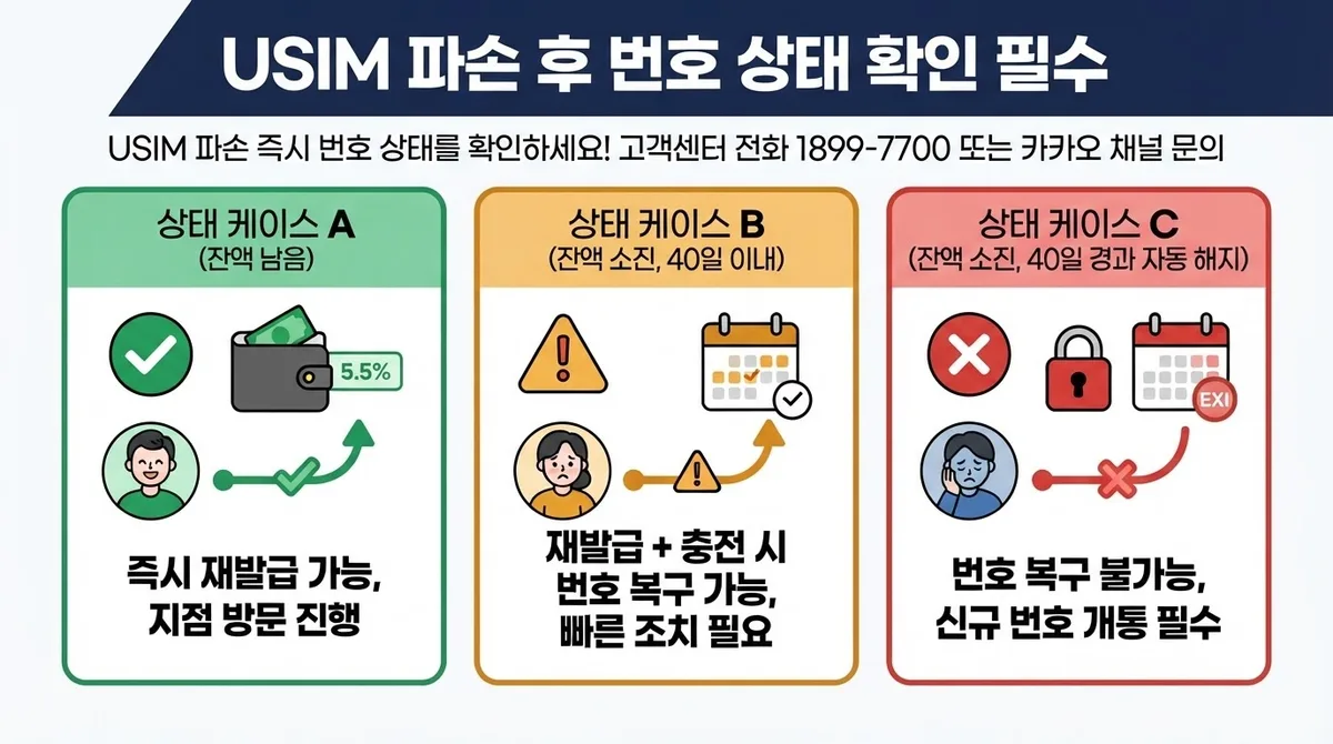 선불폰 유심 파손시 재발급 방법과 비용