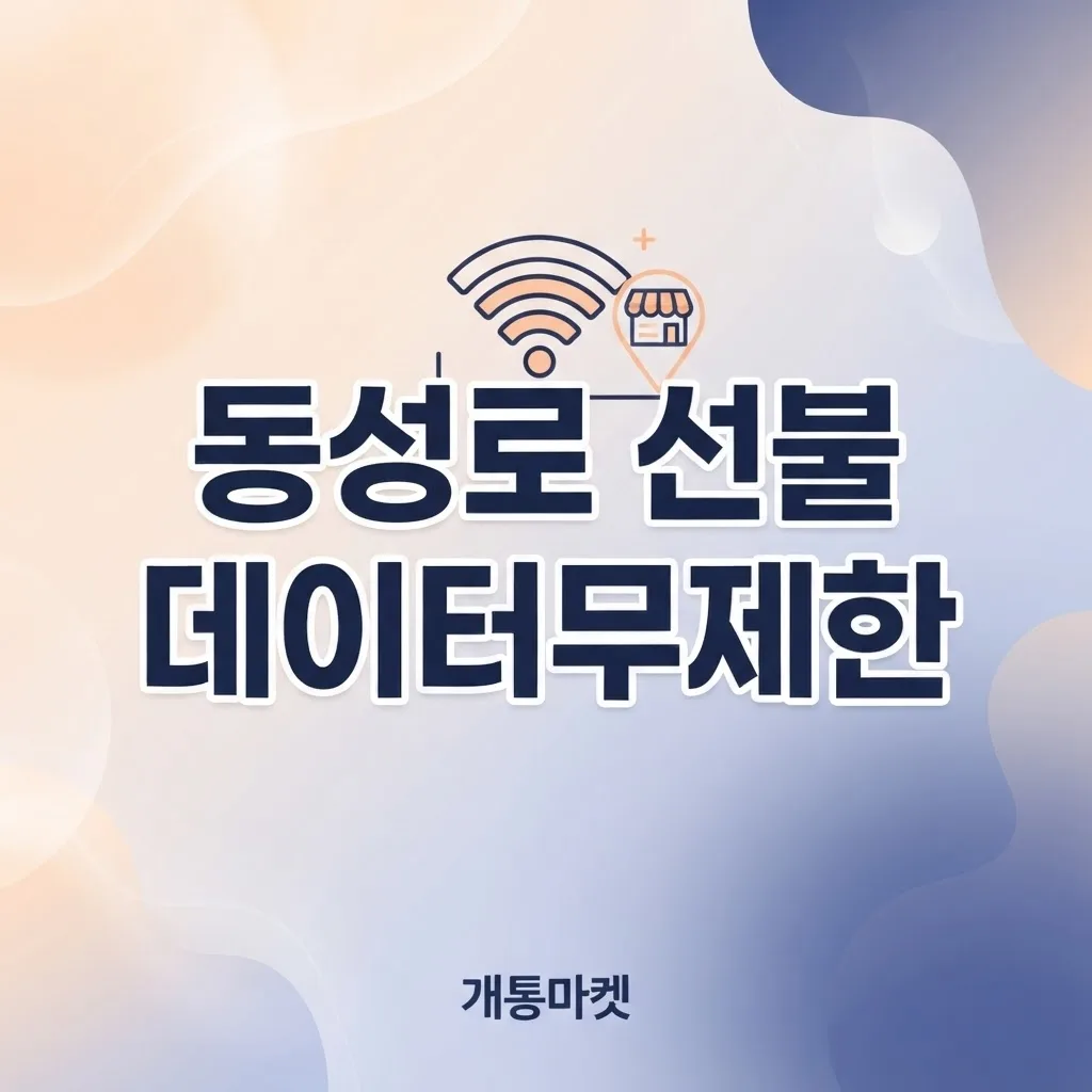 동성로선불폰 데이터무제한 지금 주목받는 이유 - 알뜰 요금제와 비교해보는 가성비