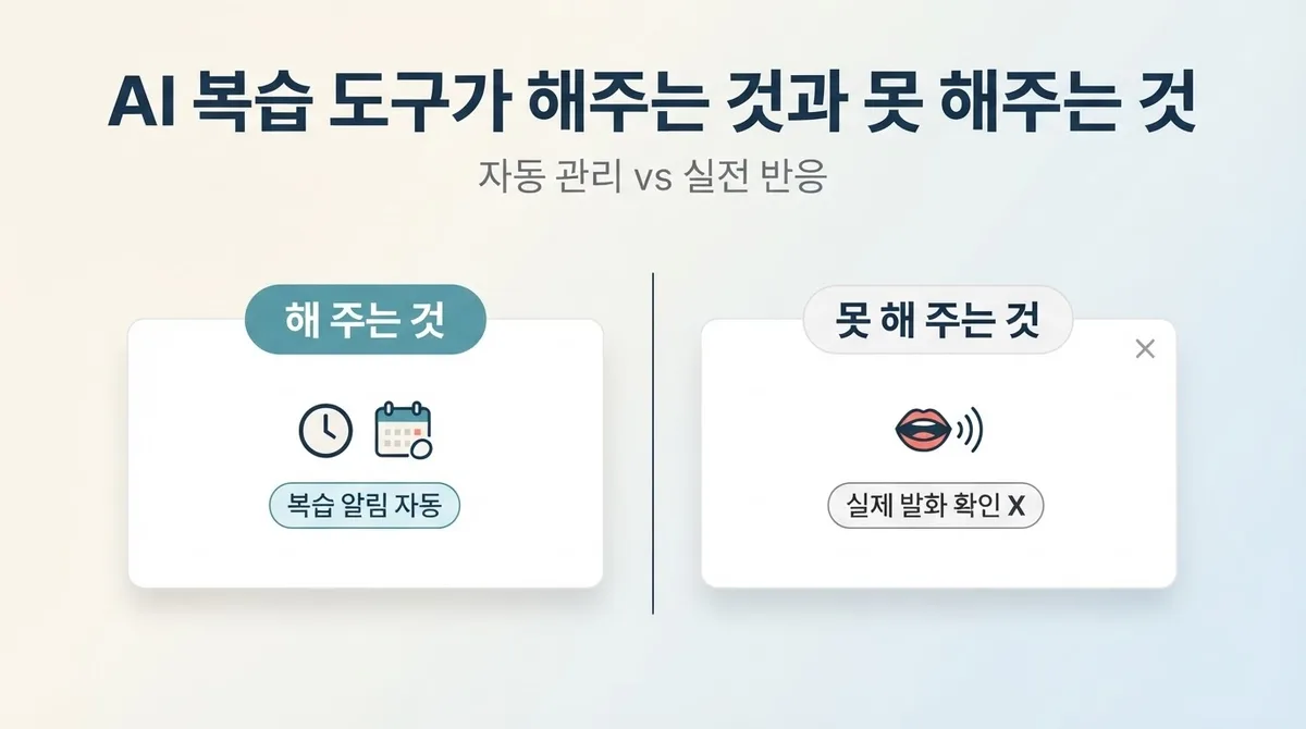 영어회화 복습, 요즘 뜨는 AI 복습과 간격 반복 활용 혜택