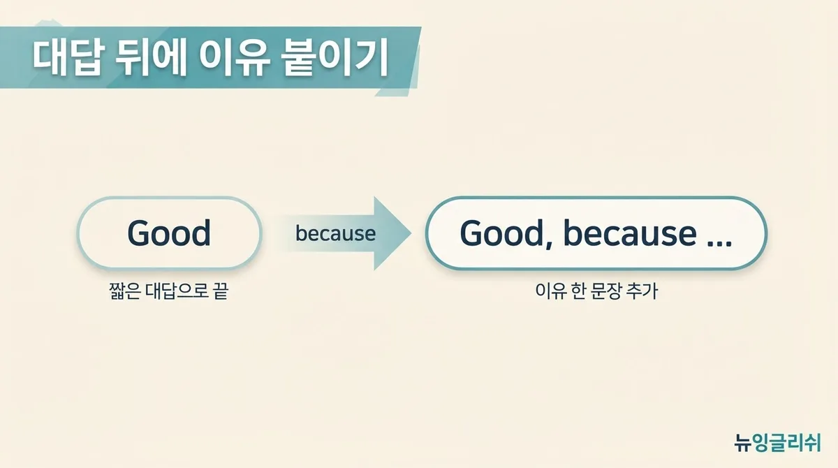 영어회화에서 자꾸 단답만 나오게 되는 이유와 대화를 길게 이어가는 방법
