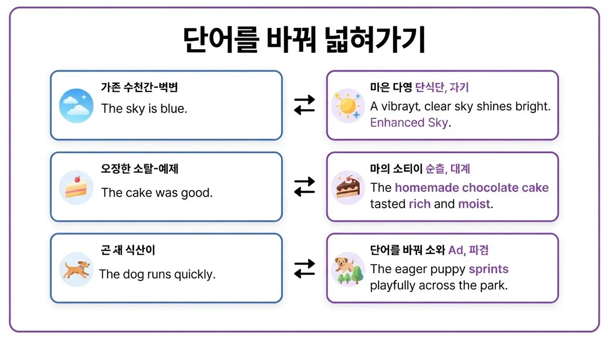 1대1 화상영어 복습법 수업에서 배운 표현을 내 문장으로 만드는 방법