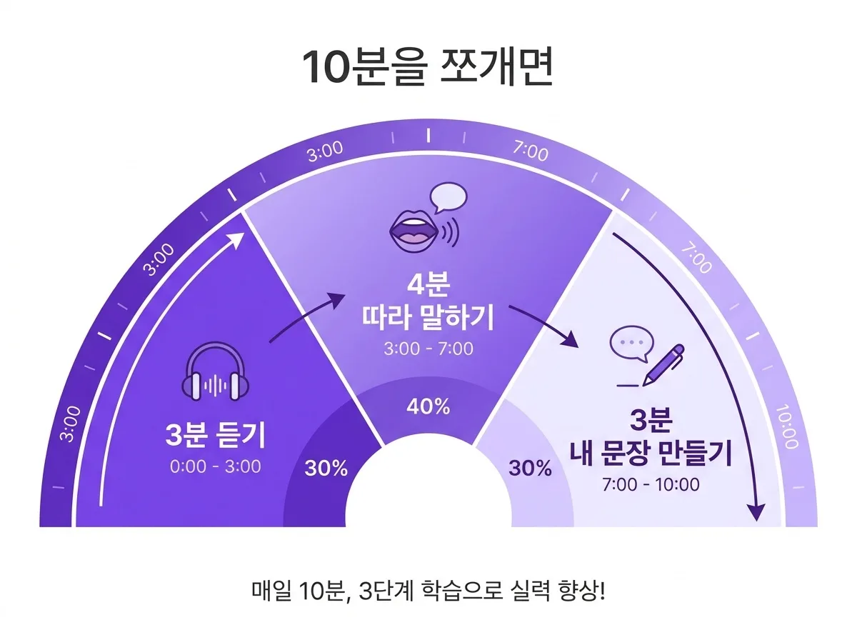 영어회화 실력 향상의 첫걸음, 하루 10분이 만드는 꾸준한 성장