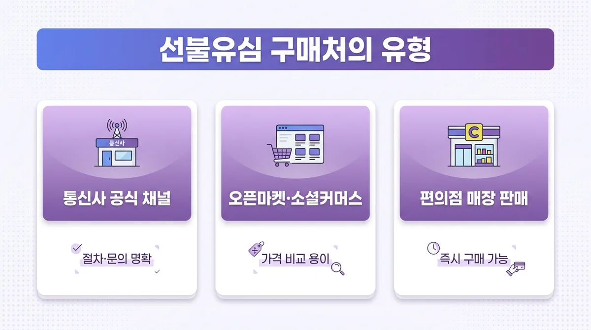 선불유심 구매처 선택할 때 놓치기 쉬운 부분