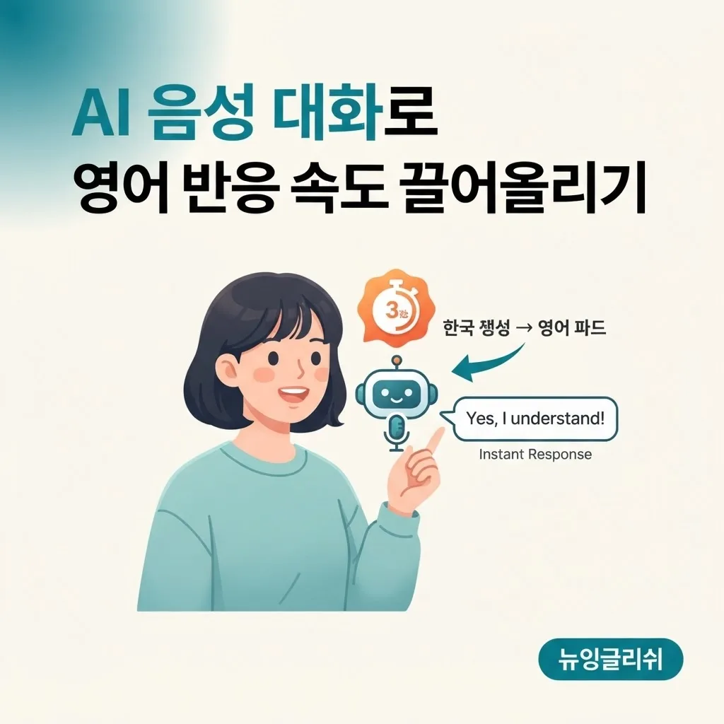영어회화 말하기, 요즘 뜨는 AI 음성 대화로 영어식 반응 속도 높이기