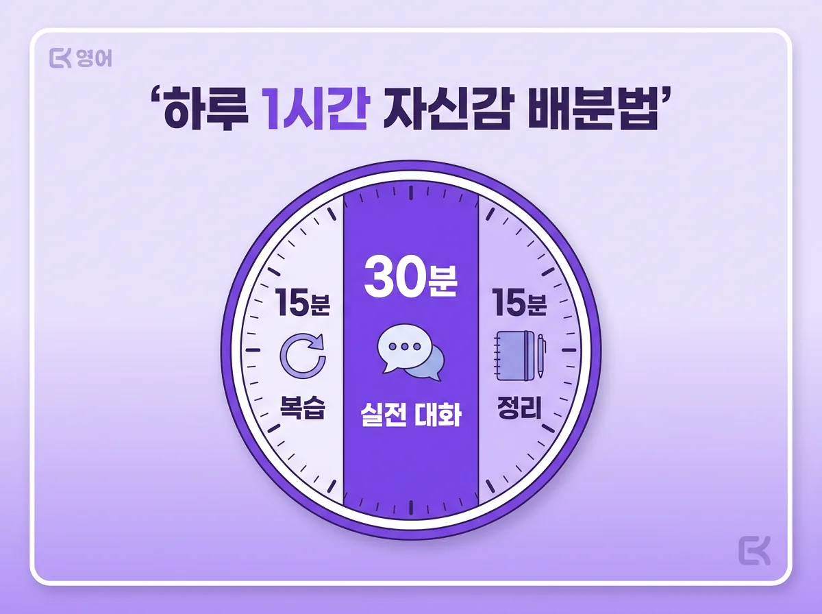 영어회화 원어민 앞에서 얼어붙는다면 하루 1시간 자신감 UP