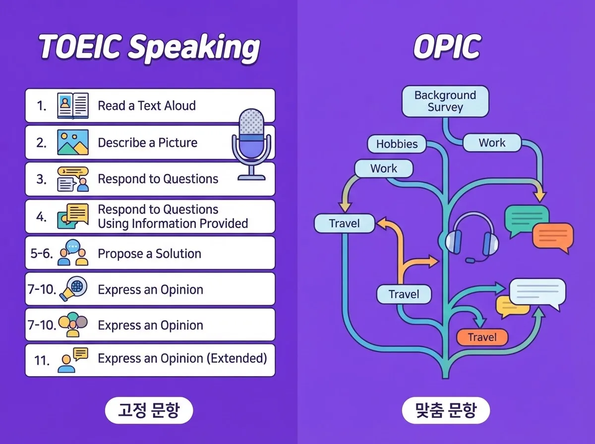토익스피킹과 오픽 차이점 과 준비방법