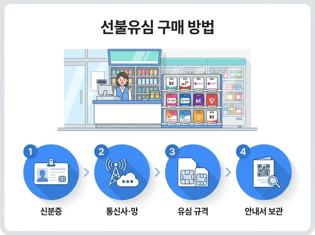 편의점 유심 개통 방법 | 선불유심 구매 후 셀프 개통 5단계
