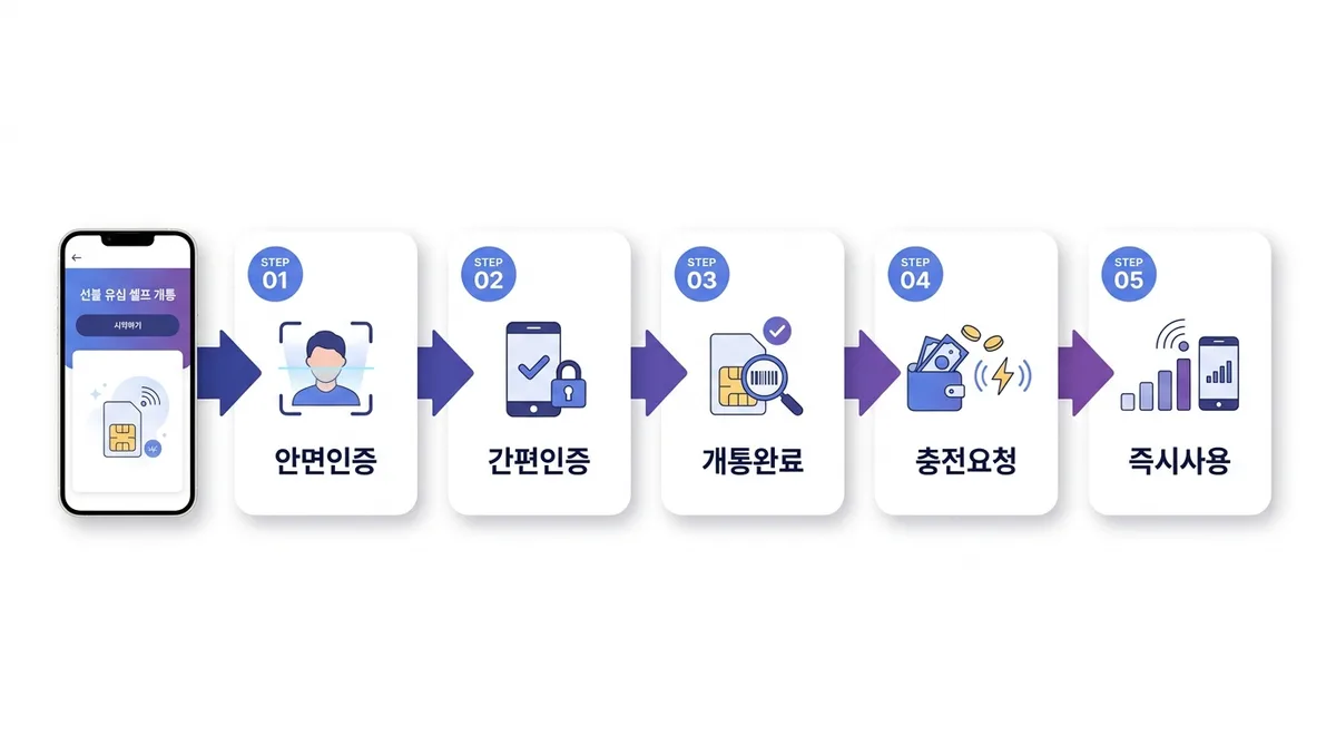편의점 유심 개통 방법 | 선불유심 구매 후 셀프 개통 5단계