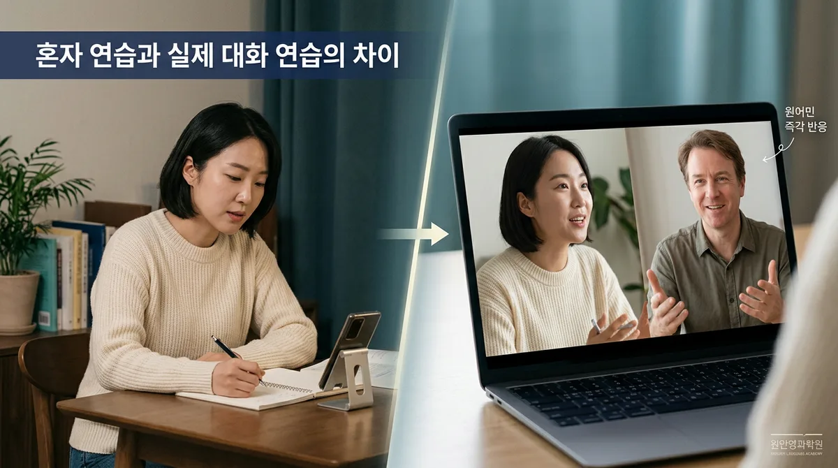성인 영어회화 기초, 단어는 아는데 말이 안 나올 때 시작하는 방법