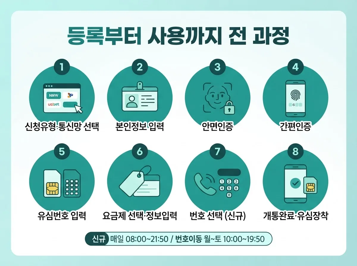 선불 LG유심 개통 방법, LG망 지원 기기 확인부터 등록까지 전 과정