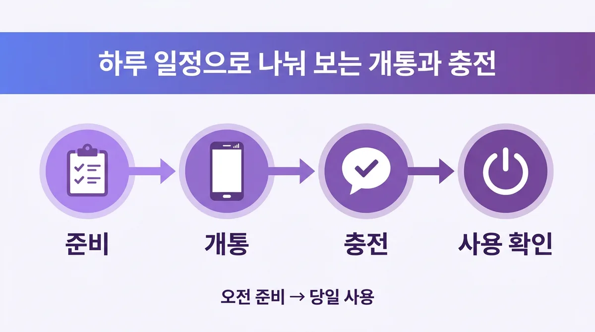 어르신 알뜰폰, 하루 만에 개통하고 요금 충전하는 법