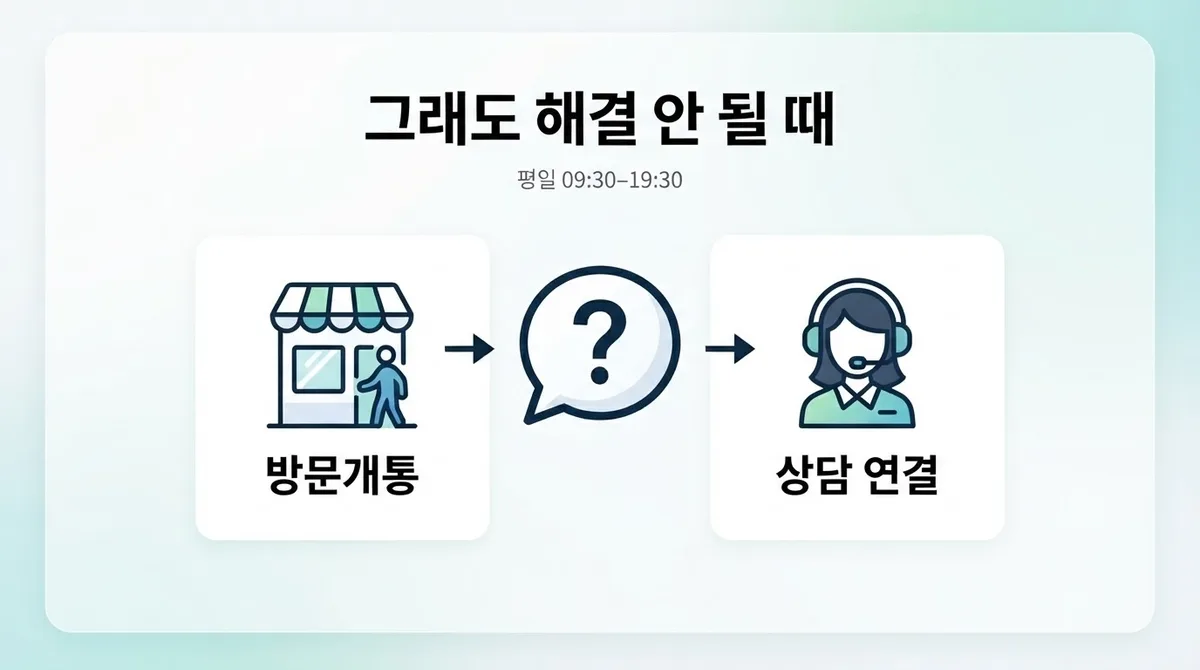 주안역 선불폰, 본인인증 오류로 개통이 막혔다면 확인할 순서