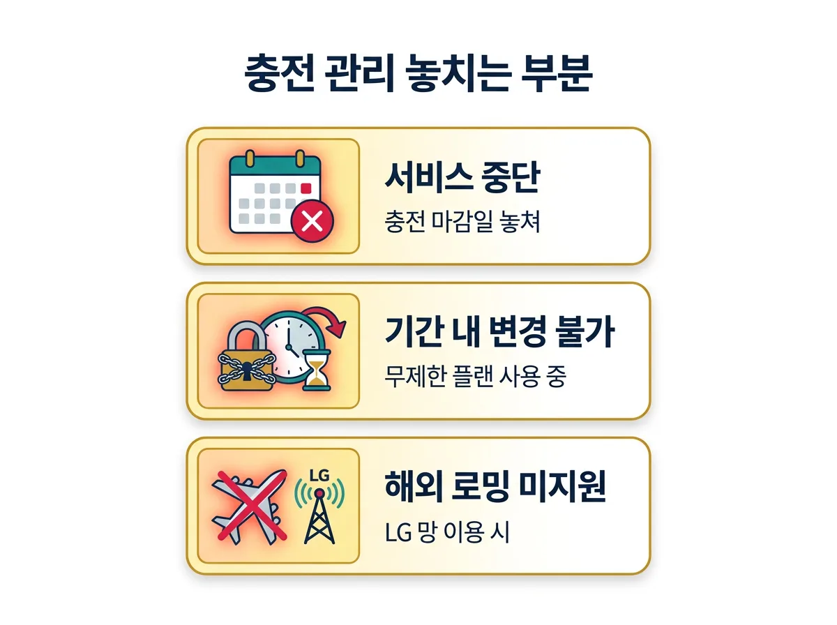 직장인 무약정 요금제 요금 충전 완벽정리