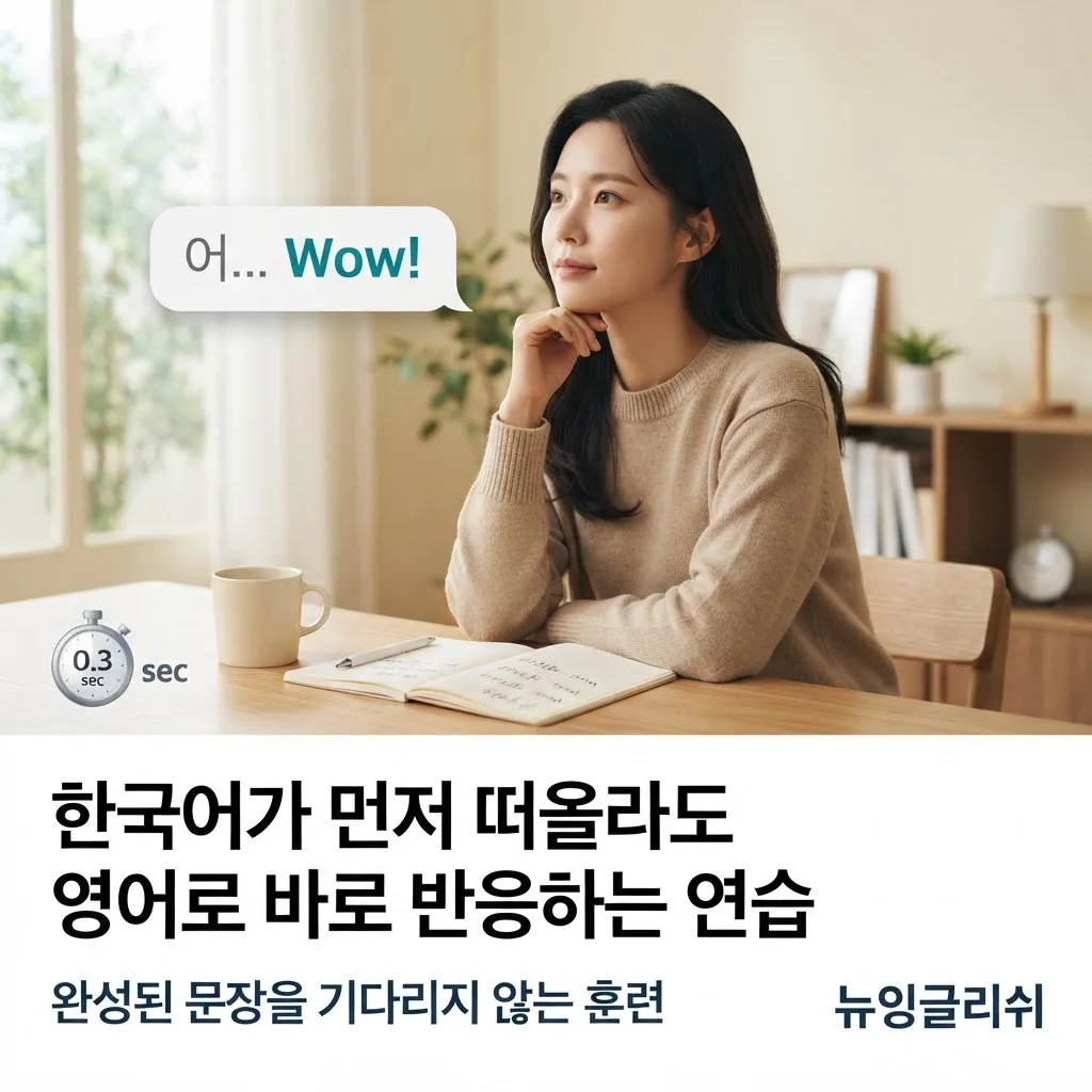 영어회화할 때 자꾸 한국어부터 떠오른다면? 바로 영어로 말하는 연습법