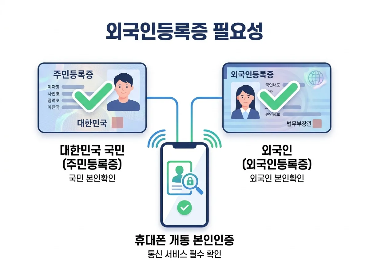 외국인등록증 없이 휴대폰 개통이 가능할까?