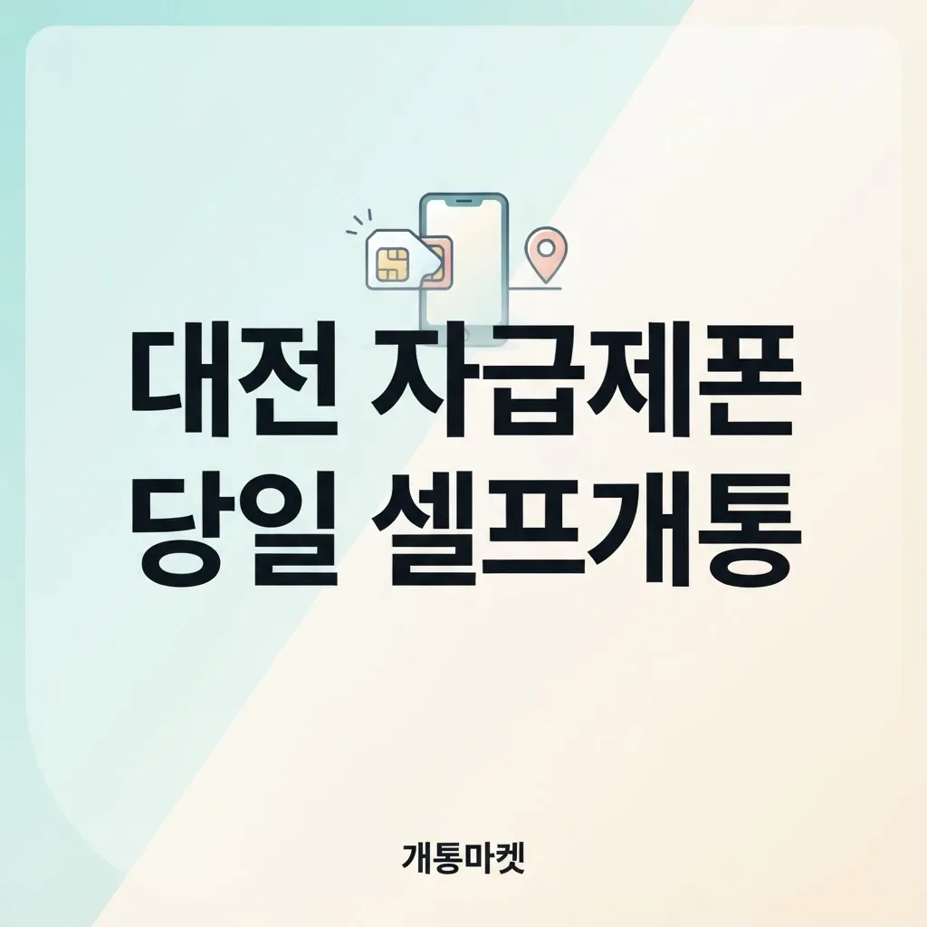 대전 자급제폰 개통 요즘 이렇게 합니다 - 대리점 안 가고 당일 셀프개통하는 법