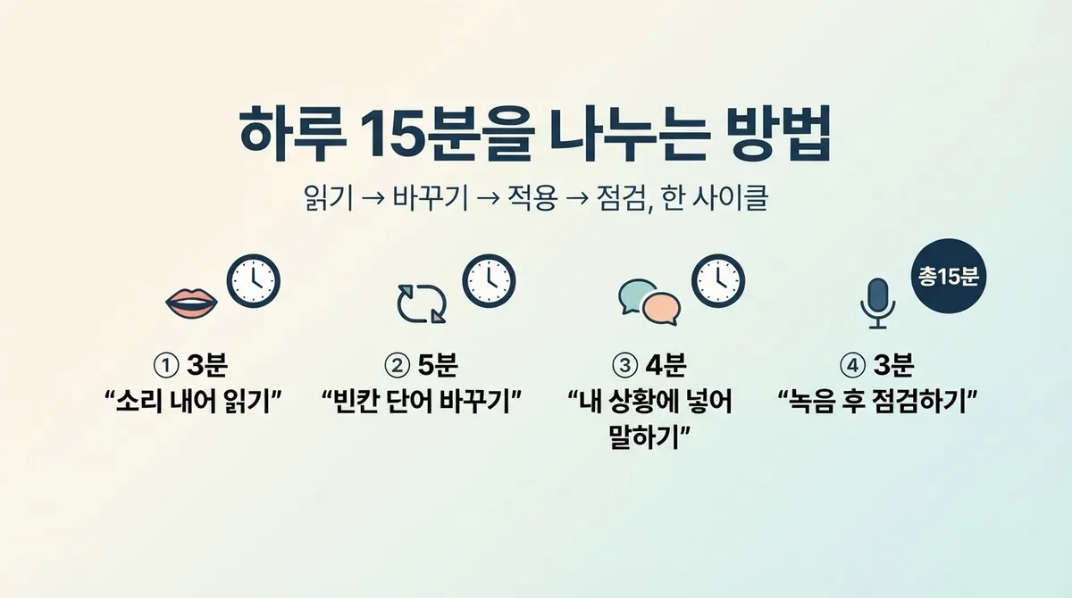 영어 문장 만들기, 요즘 뜨는 하루 15분 패턴 훈련 루틴